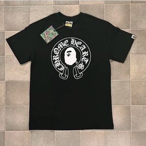 Chrome Hearts Black Tee with White Graphic
